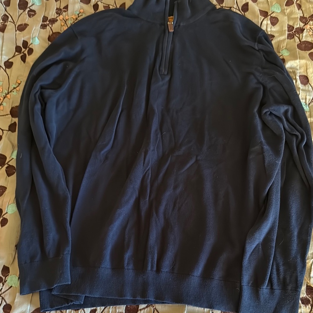 The Foundry Supply Co. Men's Zip Up Sweater - Navy